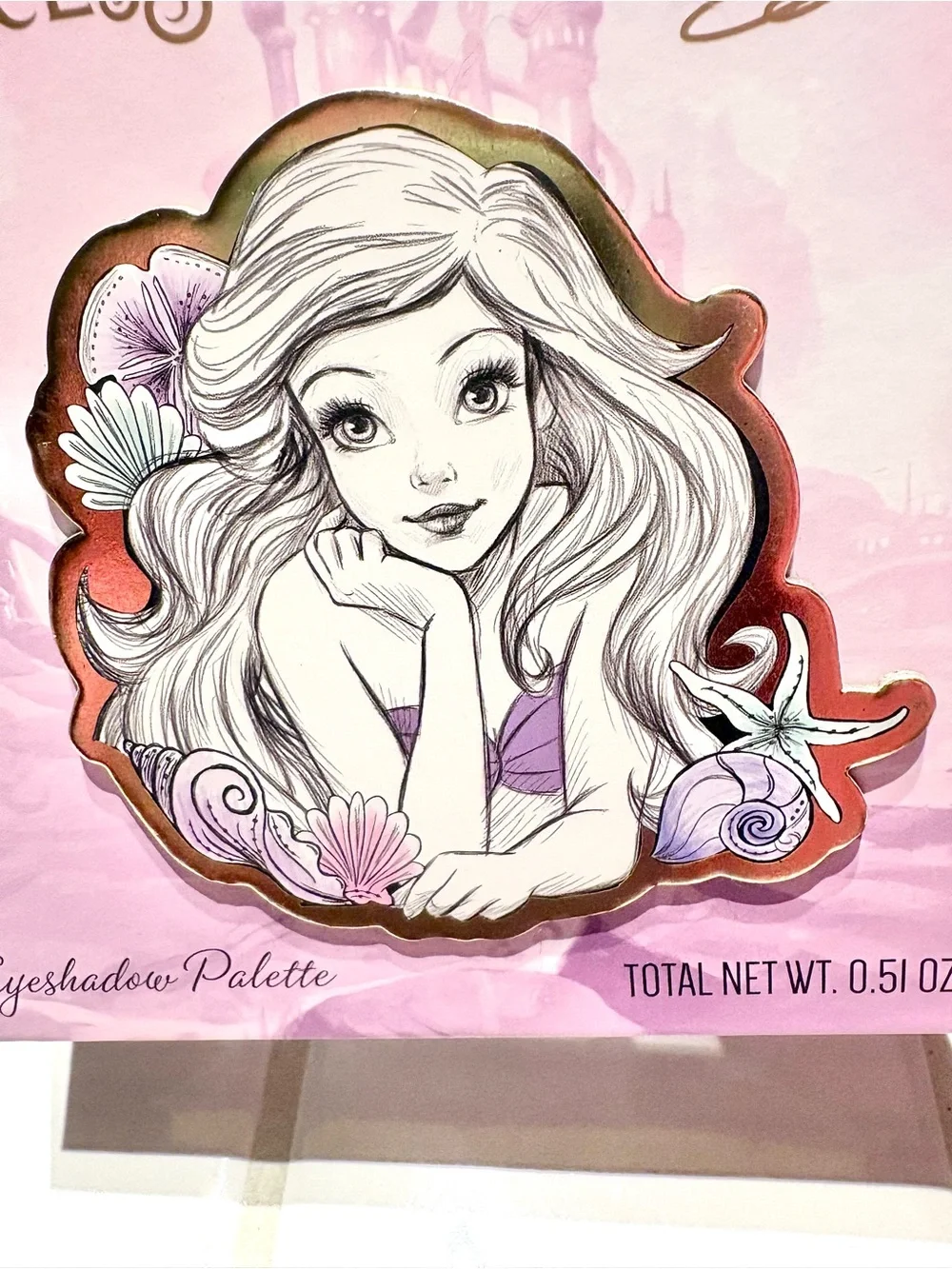 Disney Princess Little Mermaid Ariel Eyeshadow Palette 0.51oz Taste Beauty